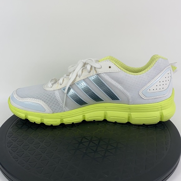 Adidas Climacool Aerate 3 White/Neon Running Shoes G98528 Women's Size 12 - Picture 9 of 13